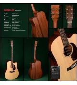 Sigma SDMC-GA el. akustická kytara, TOP model, Fishman, výkroj, celomasiv