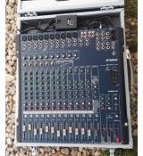 Yamaha MG166CX USB analogový mix. pult 12 vstupů , efekty, compressor 1-4 XLR