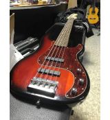 Fender SQUIER Precision Bass 5 Red Burst Indonesia - zánovní stav