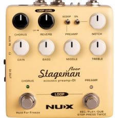 NUX Stageman Floor Acoustic Pre-amp plus DI, chorus, hall, looper, EQ, Notsch